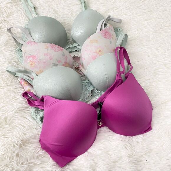 Victoria's Secret Pink Bra Lot of 4 - Picture 1 of 11